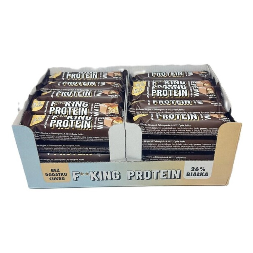 Allnutrition Fitking Protein Wafer Peanut Butter Protein Bar 40x39g