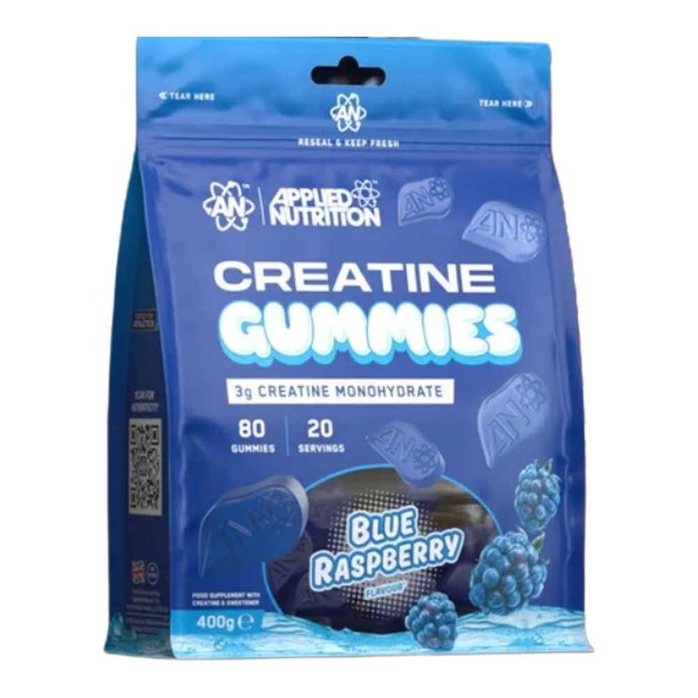 Applied Nutrition Creatine Gummies Blue Raspberry Creatine Monohydrate For Workout Performance 80 Gummies