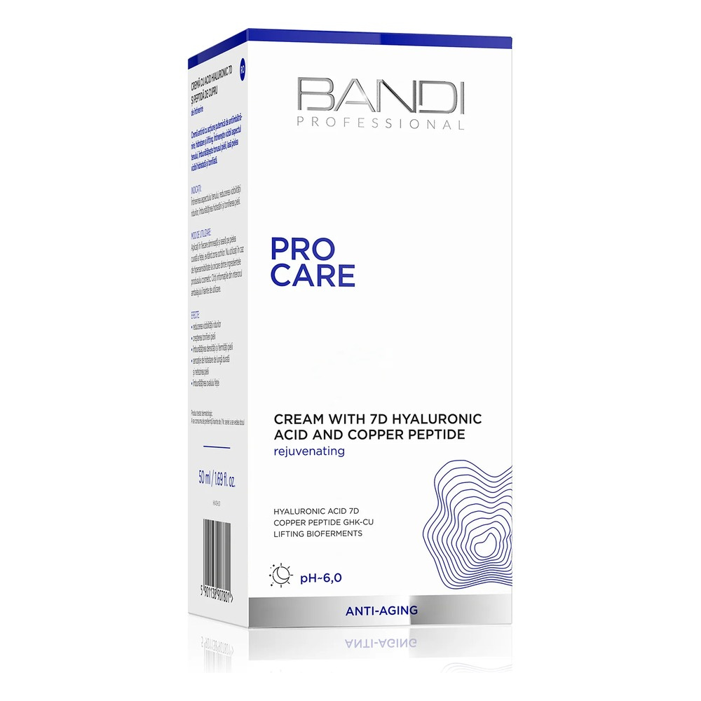 Bandi Pro Care Cream with Hyaluronic Acid 7D and Copper Peptide 50ml