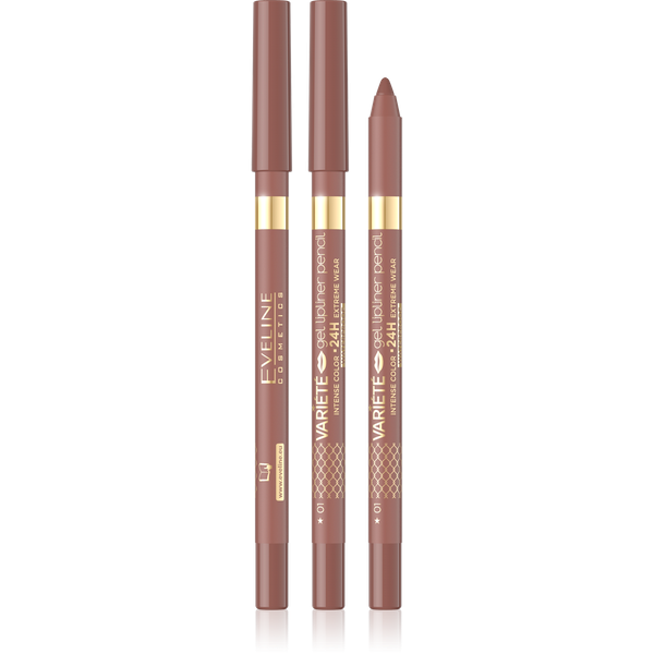 Eveline Variete Waterproof Gel Lip Liner No 01 Nude 1 Piece