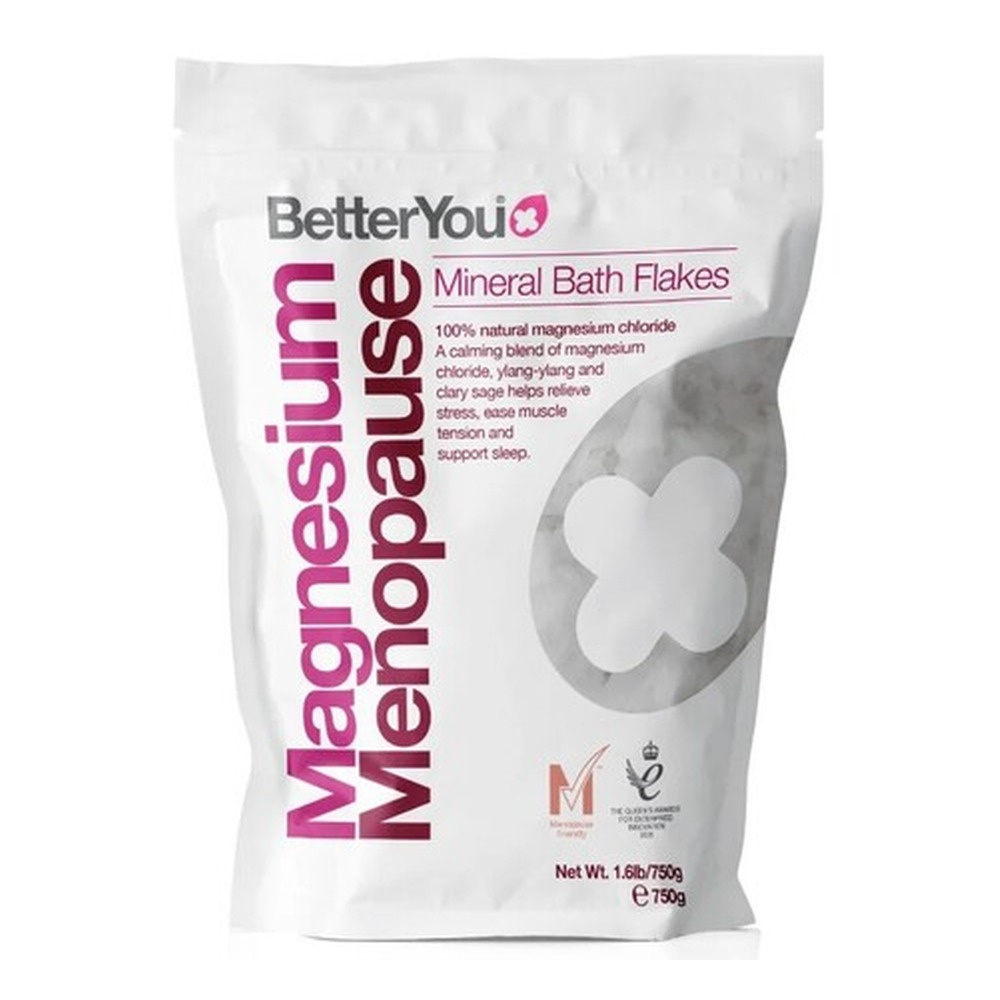 BetterYou Magnesium Menopause Bath Flakes for Menopause Relief 750g