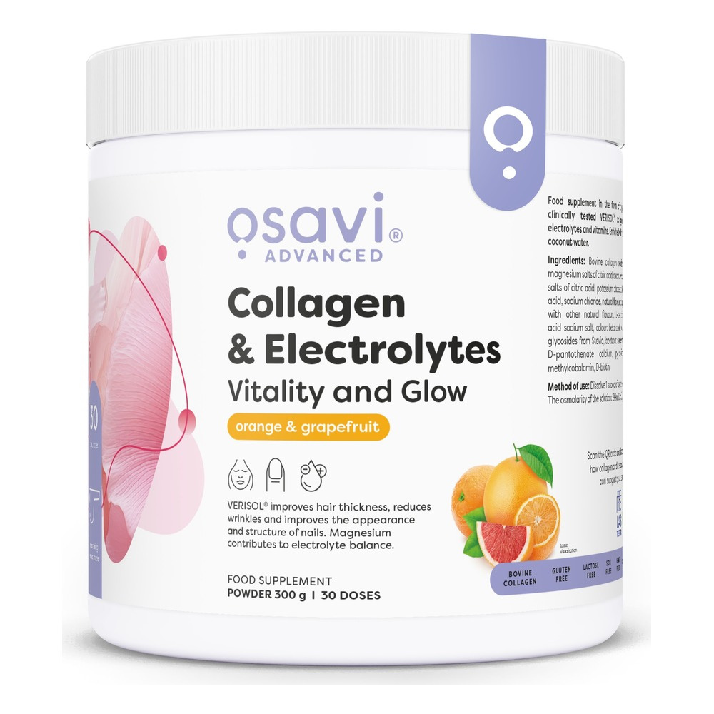 Osavi Collagen & Electrolytes Vitality and Radiance Orange - Grapefruit 300g