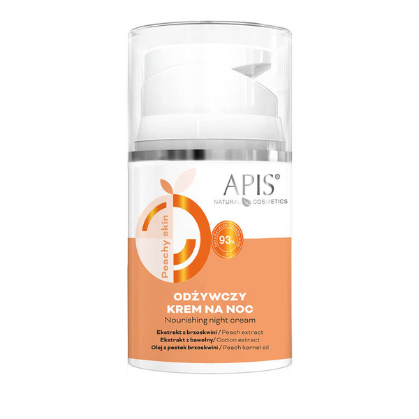 Apis Peachy Skin Nourishing Night Cream with Vitamin E and Shea Butter for Dry Dehydrated Skin 50ml