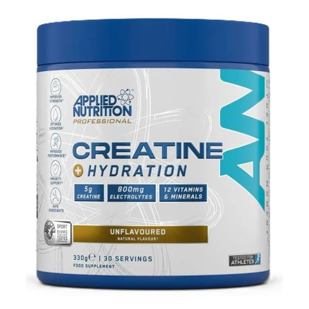 Applied Nutrition Creatine + Hydration Creatine with Electrolytes Powder For Strength and Hydration 330g
