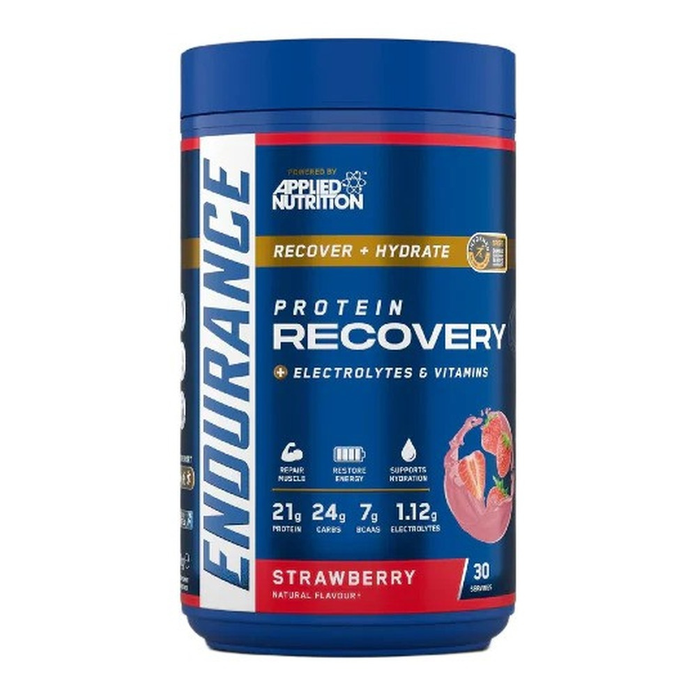 Applied Nutrition Endurance Velocity-Fuel Recovery Drink for Post Exercise Recovery Strawberry 1500g