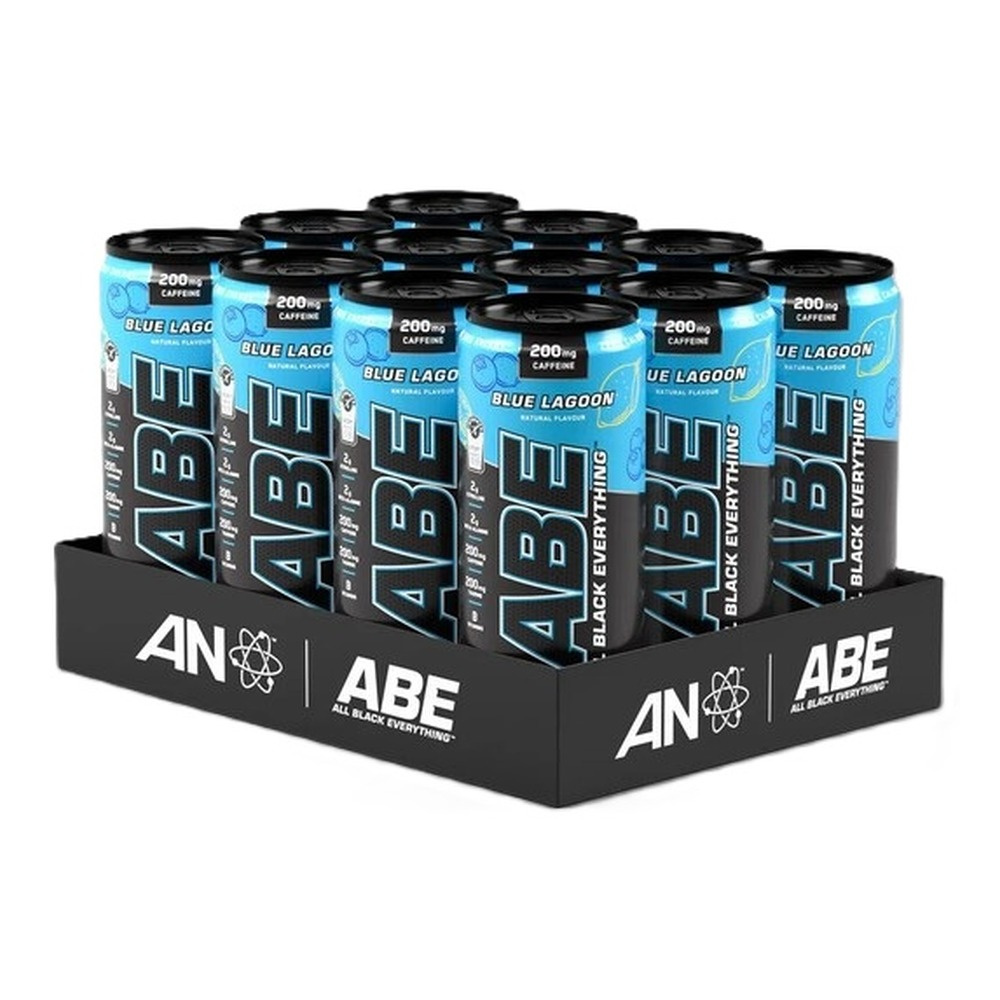 Applied Nutrition ABE Energy + Performance Pre-Workout Energy Drink Can Blue Lagoon 12 x 330 ml