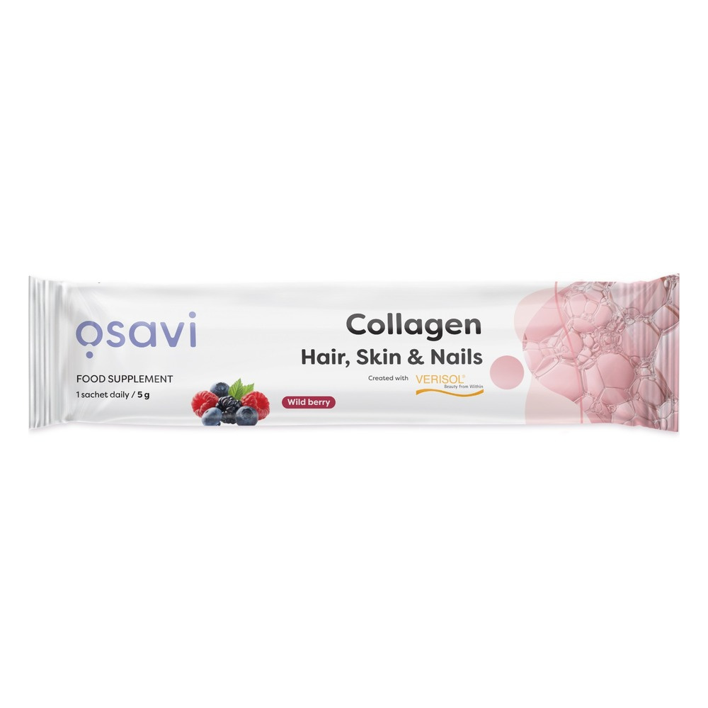 Osavi Collagen Peptides Hair Skin and Nails Wild Berry 5g 1 serving