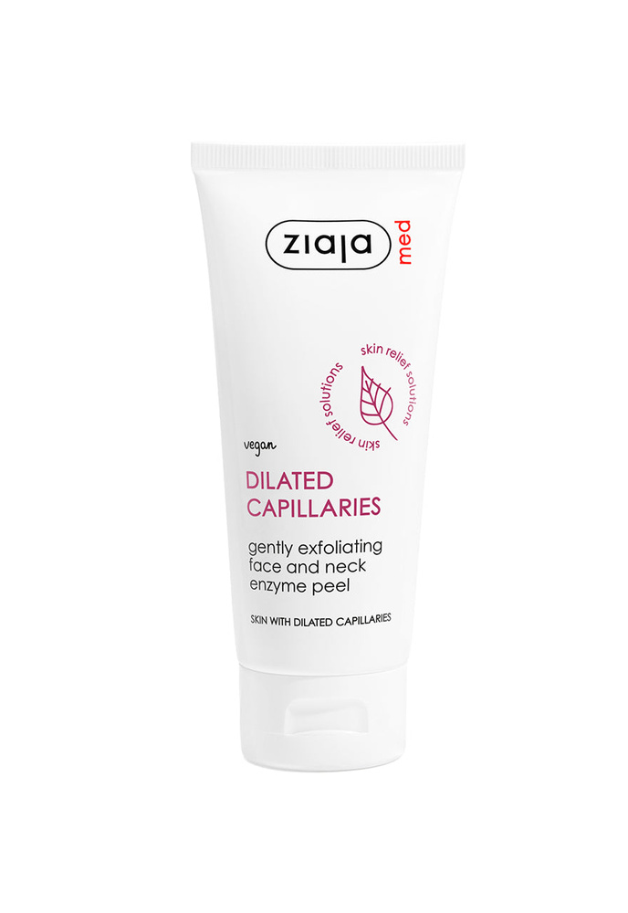 Ziaja Med Dilated Capillaries Gently Exfoliating Face And Neck Enzyme Peel 75ml