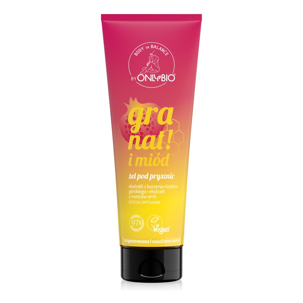 OnlyBio Body in Balance Limited Edition Shower Gel Granat i miód 200ml