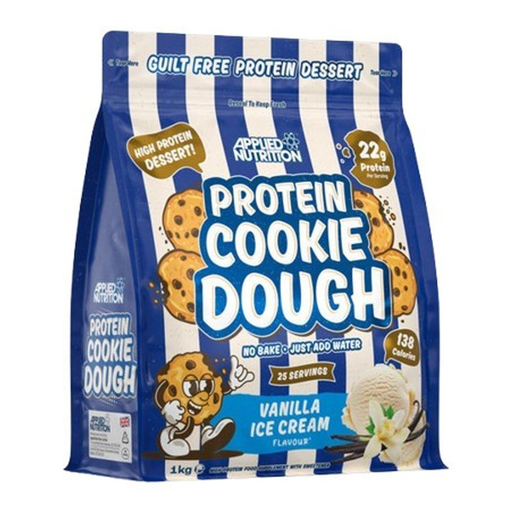 Applied Nutrition Protein Cookie Dough Dessert Vanilla Ice Cream High Protein Food Supplement 1000g
