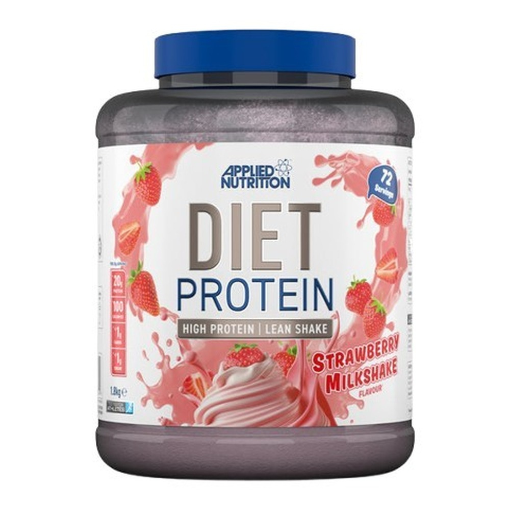 Applied Nutrition Diet Whey Strawberry Milkshake Flavour Protein Powder for Weight Management 1800g