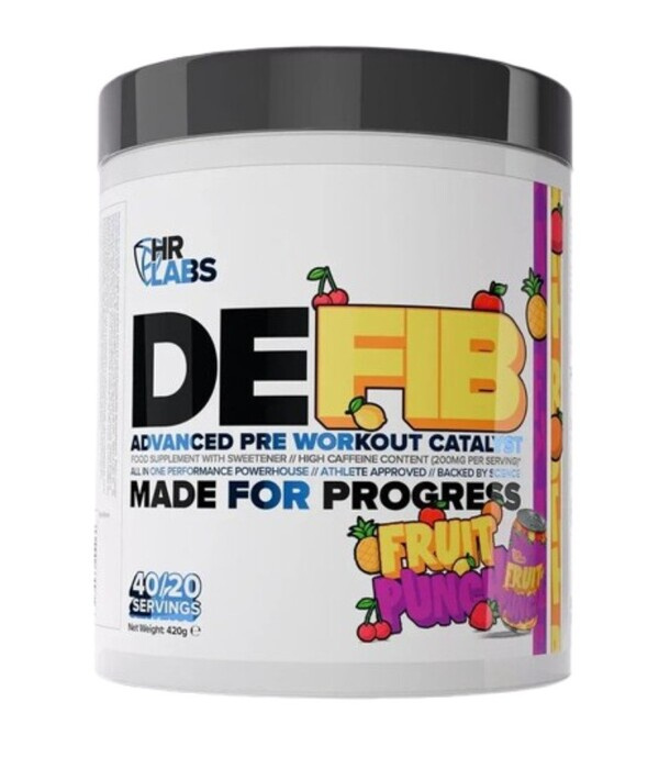 Defib Advanced Pre Workout Catalyst, Fruit Punch - 420g