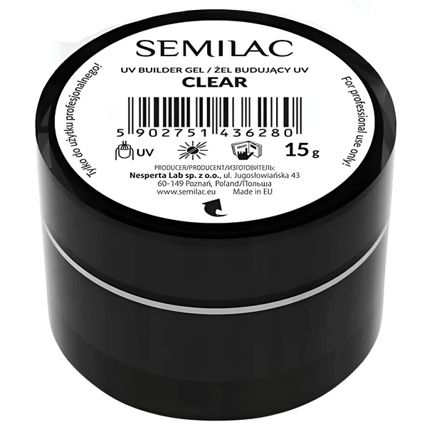 Semilac Builder Gel - Clear 15g