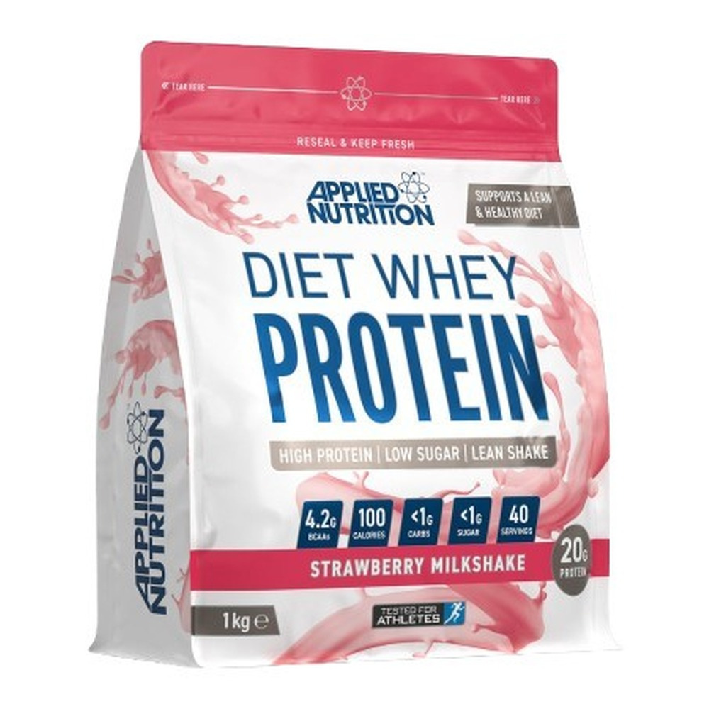 Applied Nutrition Diet Whey Protein Powder for Weight Management Strawberry Milkshake 1000g