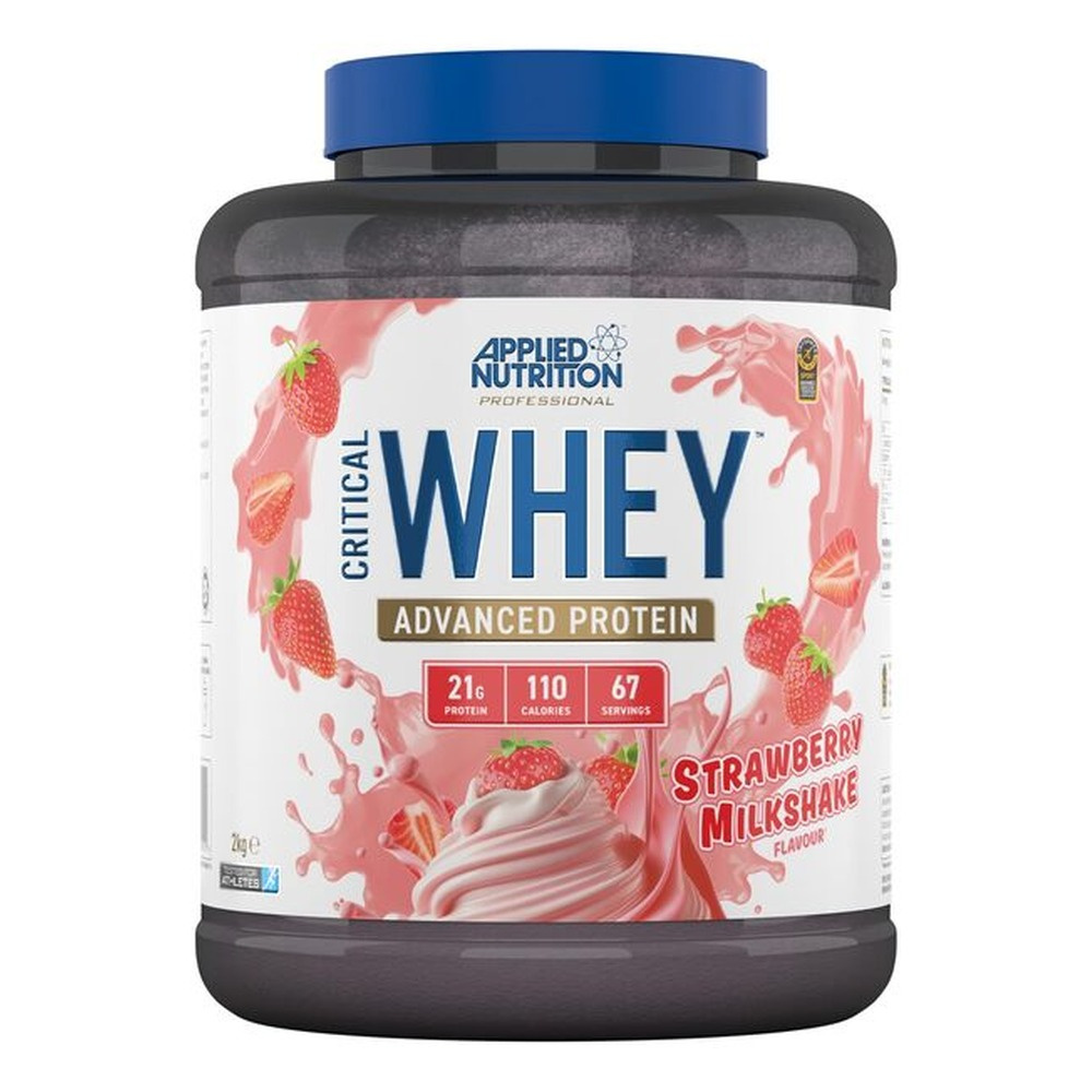 Applied Nutrition Critical Whey Strawberry Milkshake Protein Powder For Muscle Growth and Recovery 2000g