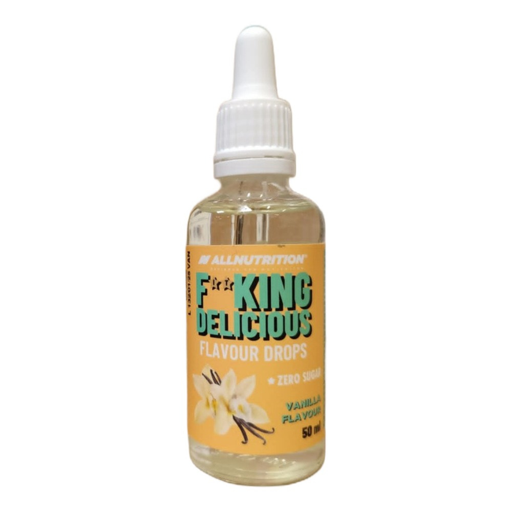 Allnutrition Fitking Delicious Vanilla Flavour Drops Sugar Free for Food and Drinks 50ml