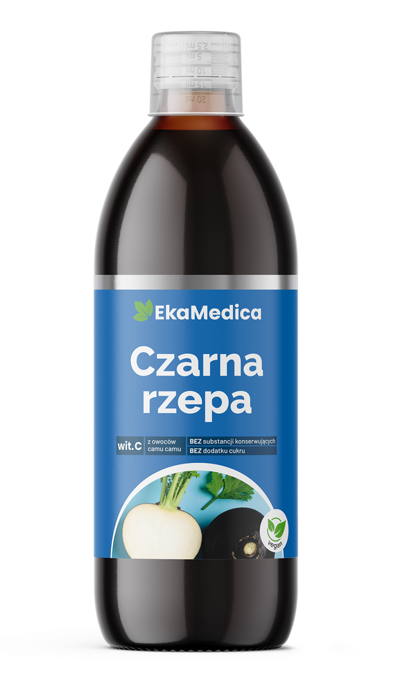 EkaMedica Natural Black Turnip Juice 500ml Best Before 28.08.26