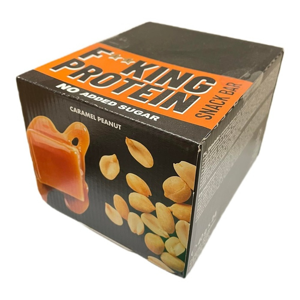 Allnutrition Fitking Protein Snack Bar Caramel Peanut High Protein Snack 24 x 40g