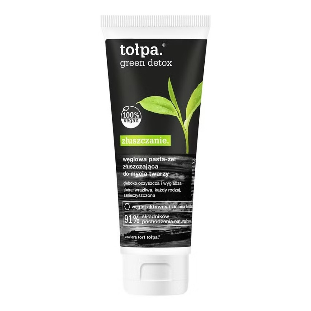 Tolpa Green Detox Charcoal Paste-Gel Exfoliating Face Wash 125ml
