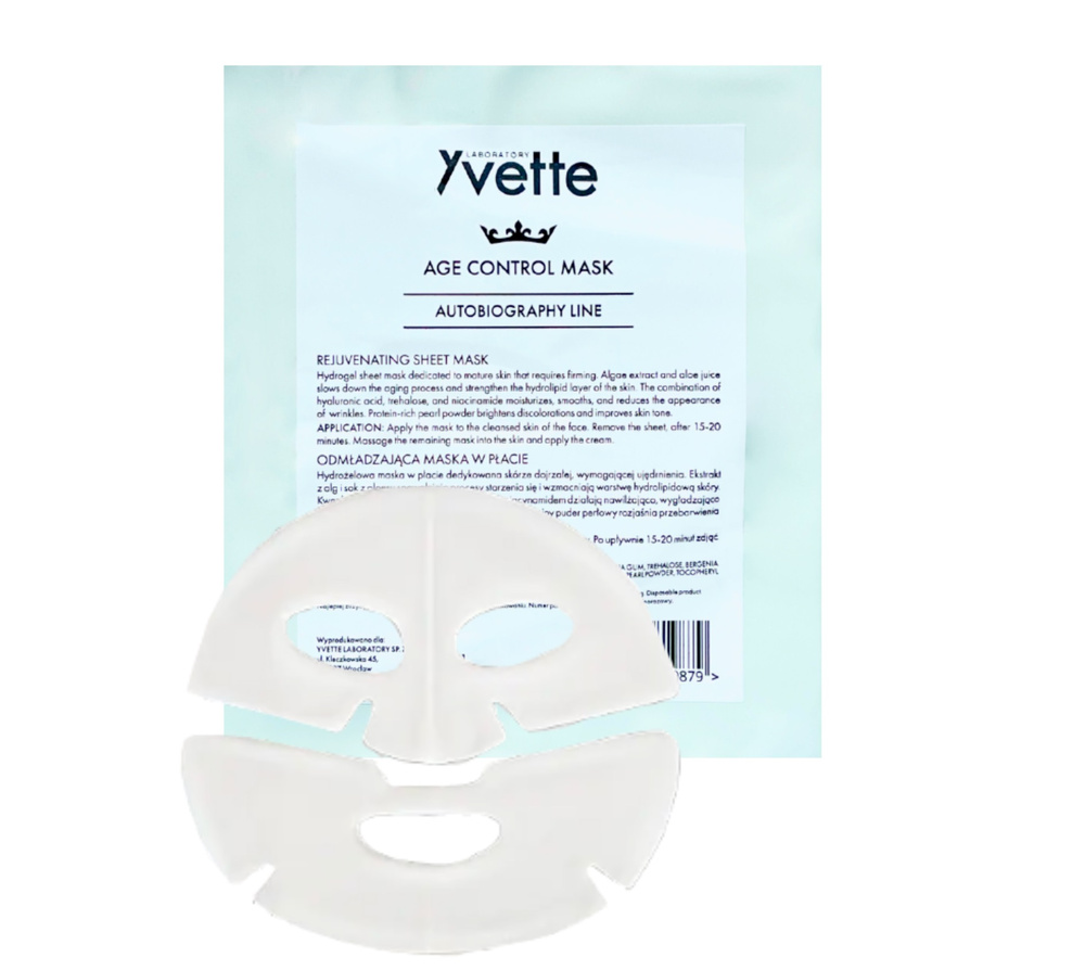Yvette Autobiography Age Control Hydrogel Mask For Mature Skin 1pc