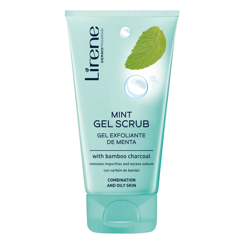 Lirene Mint Peeling Gel with Bamboo Charcoal 150ml