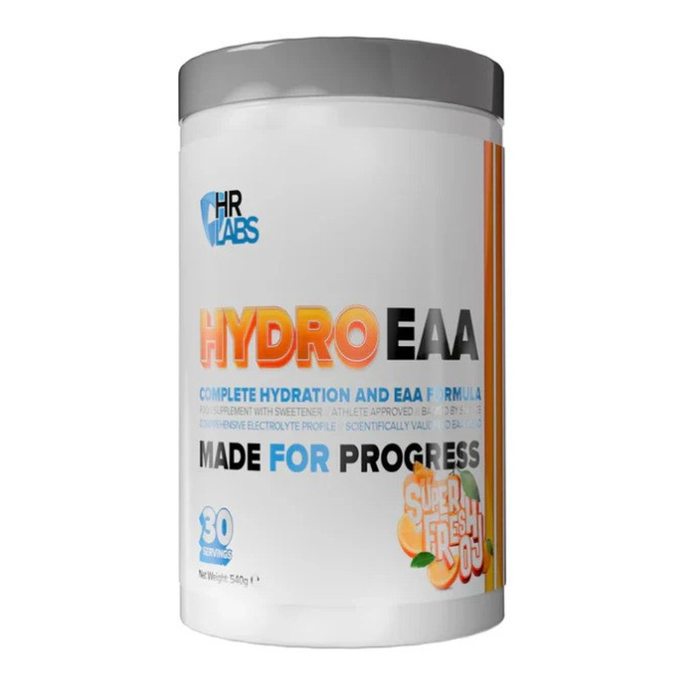 HR Labs HydroEAA EAA and Hydration Formula for Athletes Super Fresh OJ 540g