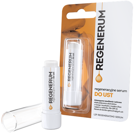 Regenerum Regenerating Lip Serum Moisturizes Nourishes Lips Protection SPF15 5g Best Before 08.02.26