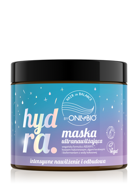 OnlyBio Hair in Balance Hydra Ultra-Moisturizing Mask for Dry and Dehydrated Hair 400ml