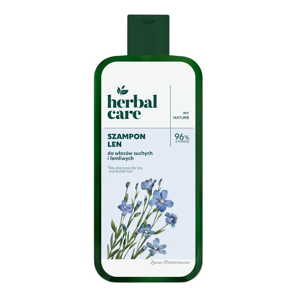 Herbal Care Rebuilding Shampoo for Dry and Damaged Hair with Flax 330ml