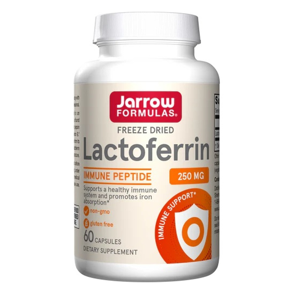 Jarrow Formulas Lactoferrin 250mg for Immune Support and Iron Absorption 60 Caps