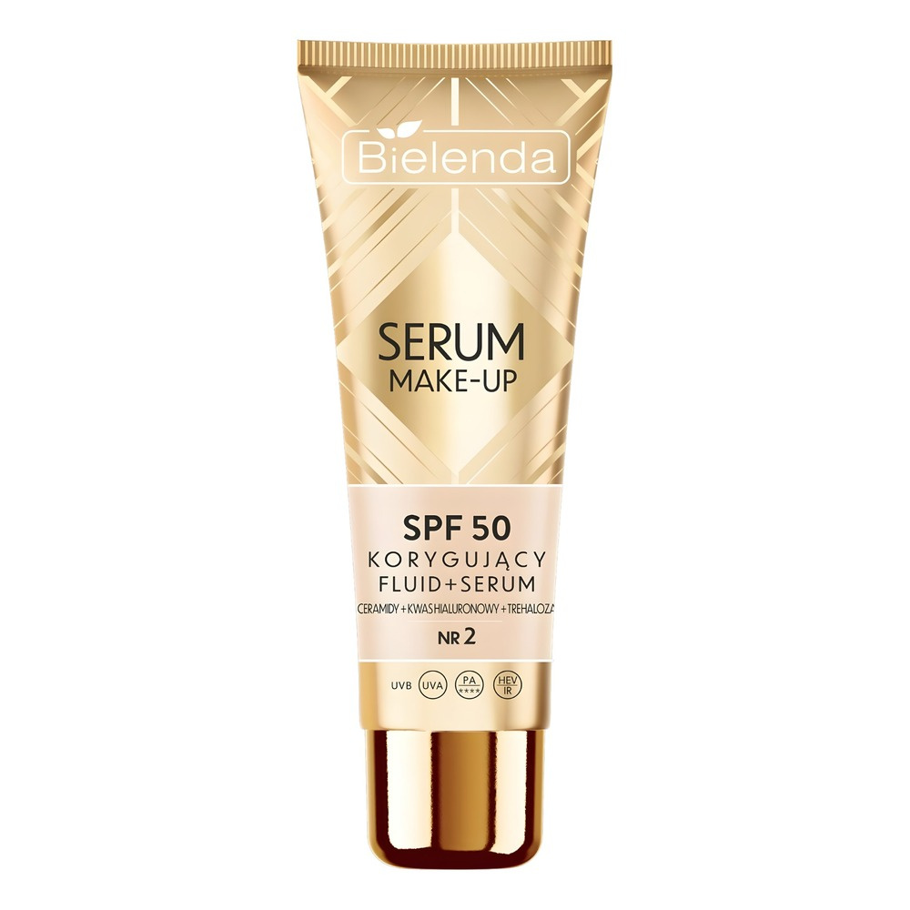 Bielenda Serum Make-Up Correcting Fluid and Serum SPF50 Natural Beige 30g