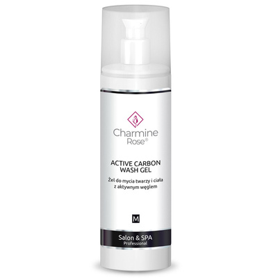 Charmine Rose Cleansing Face and Body Wash Gel with Active Carbon 200ml