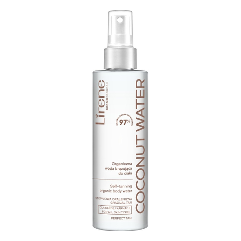 Lirene Perfect Tan Vegan Organic Body Tanning Water Coconut Water 200ml