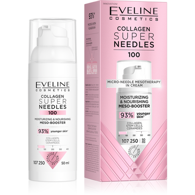 Eveline Super Needles Collagen 100 Moisturizing & Nourishing Meso-Booster 50ml