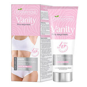 Bielenda Vanity Pro Express Depilatory Cream for Sensitive Skin Pink Aloe 75ml