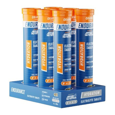 Applied Nutrition Endurance Hydration Electrolyte Effervescent Tablets Orange For Hydration 6 x 20 Tabs