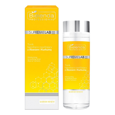 Bielenda Professional Supremelab Barrier Renew Soothing Moisturizing Face Tonic with Aloe and Turmeric 200ml