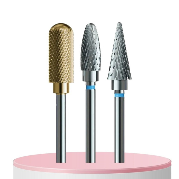 IQ Nails Versatile Carbide and Diamond Drill Bits for Manicure Pedicure 3 pcs