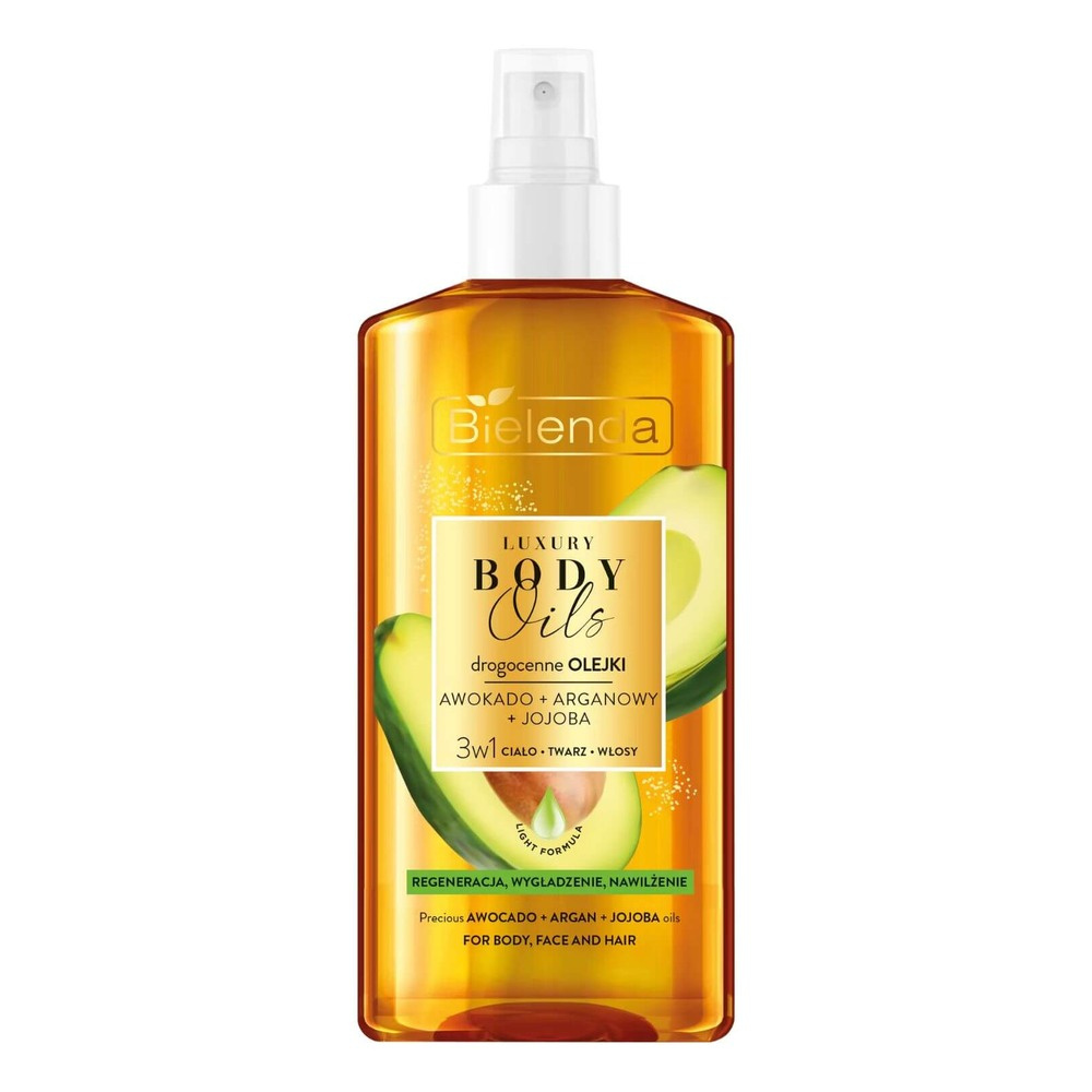 Bielenda Luxury Body Oils, Nourishing 3in1 Oil with Avocado, Argan and Jojoba 150ml