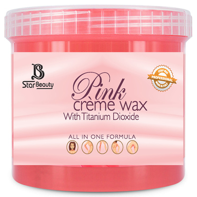 Star Beauty Professional Pink Cream Wax with Titanium Dioxide 450ml