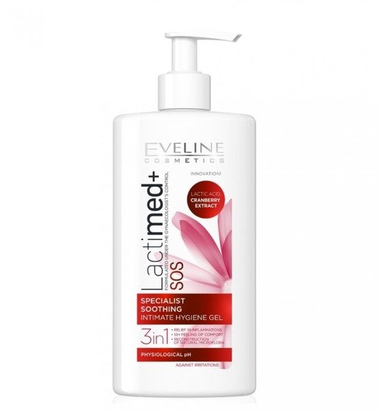 Eveline Lactimed Soothing Intimate Hygiene Gel with Cranberry 250ml