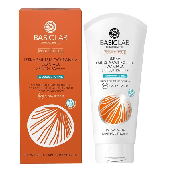BasicLab Dermocosmetics Protecticus Light Protective Body Emulsion SPF 50+ PA++++ 100ml