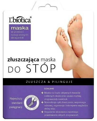L'Biotica Exfoliating Mask Socks For Feet 40ml