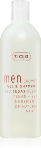 Ziaja Men Refreshing Shower Gel and Shampoo 2in1 Red Cedar 400ml