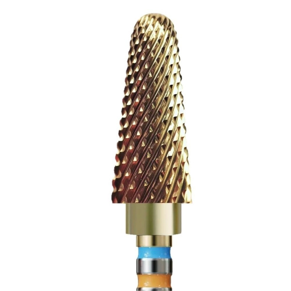 IQ Nails Duo Tungsten Carbide Nail Drill Bit Cone 2in1 Gold Nano Coating