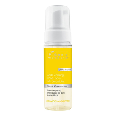 Bielenda Professional CERAMIDE HAND REPAIR Acid exfoliating hand foam with ceramides, 160ml