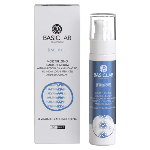 BasicLab Esteticus Moisturizing Emu-Gel Serum with Ectoin 50ml