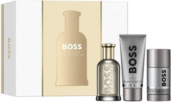 Hugo Boss Boss Bottled Eau de Parfum Gift Set 100ml EDP + 100ml Shower Gel + 75g Deodorant Stick Set for Men 1 Piece