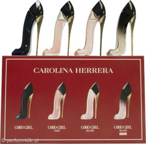 Carolina Herrera Good Girl Miniature Gift Set 7ml Good Girl EDP + 7ml Good Girl Blush EDP + 7ml Very Good Girl EDP + 7m Good Girl Blush Elixir EDP Set for Women 1 Piece