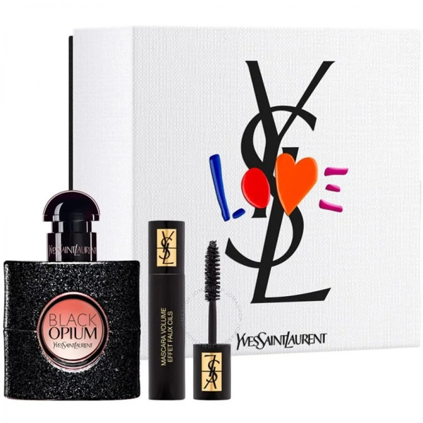 Yves Saint Laurent Black Opium Gift Set 30ml EDP + 2ml Mascara Set for Women 1 Piece